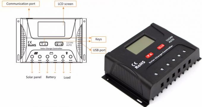 IP30 PWM Intelligent Solar Charge Controller With Bluetooth 0