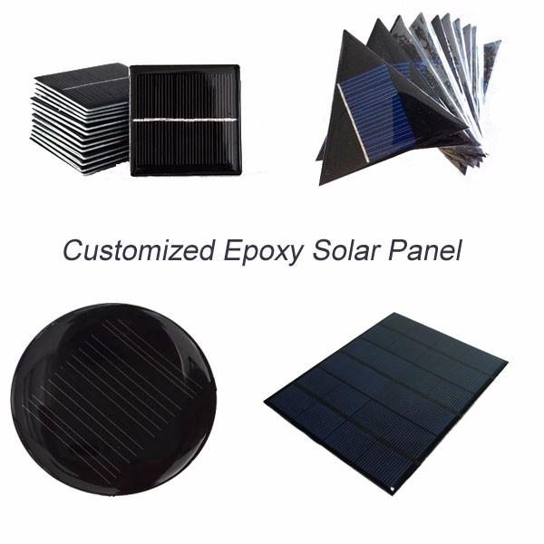 1W 2W 3W 1V 2V 3V 5V Epoxy Resin PET Mini Solar Panels 2