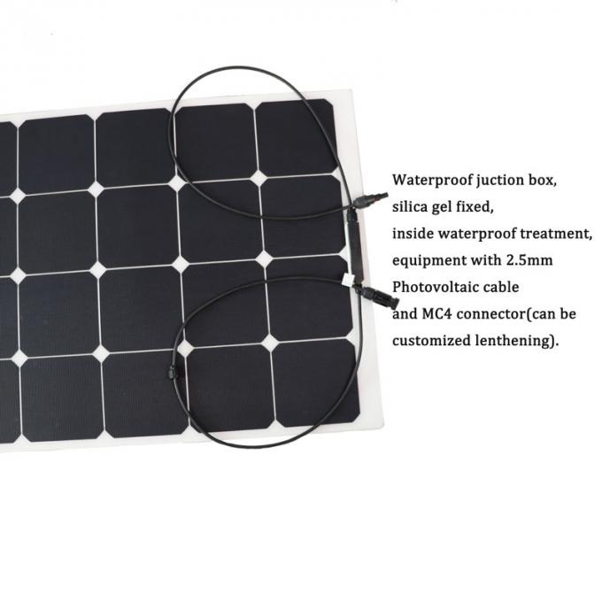 Anti Aging 100W Semi Flexible Monocrystalline Solar Panel 1
