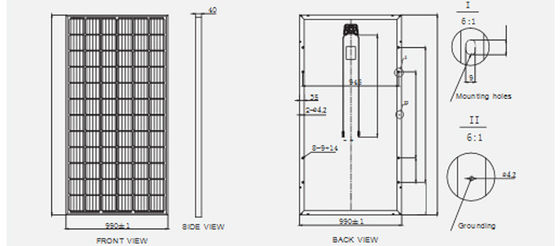 72 Cells Monocrystalline Solar Panel