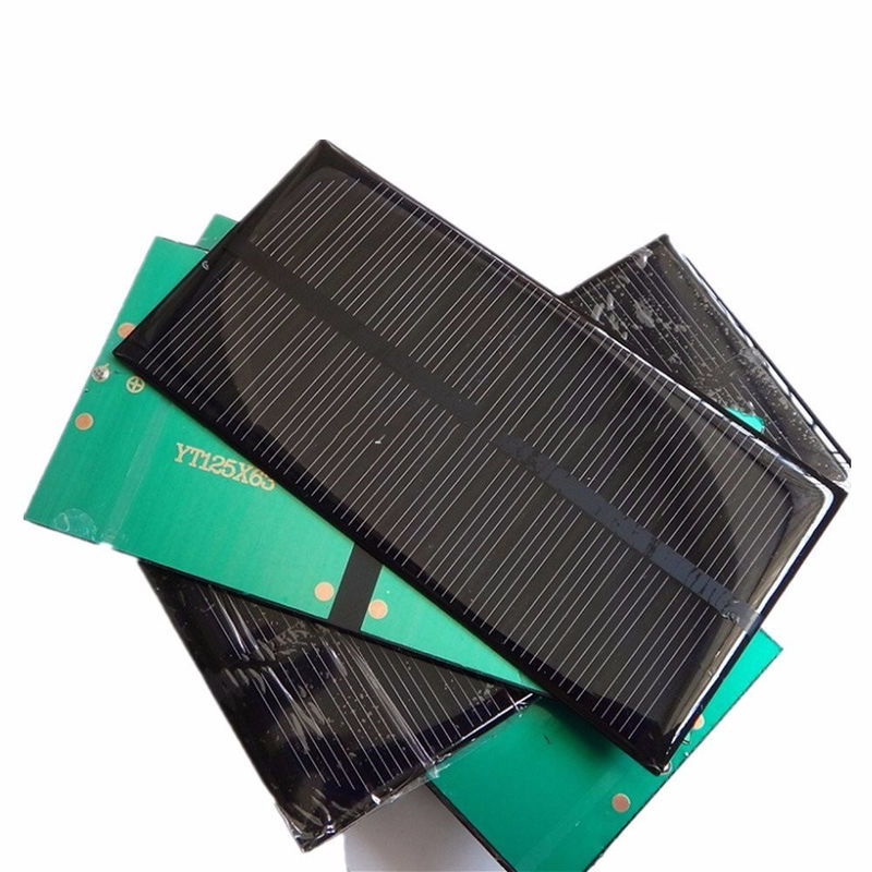1W 2W 3W 1V 2V 3V 5V Epoxy Resin PET Mini Solar Panels
